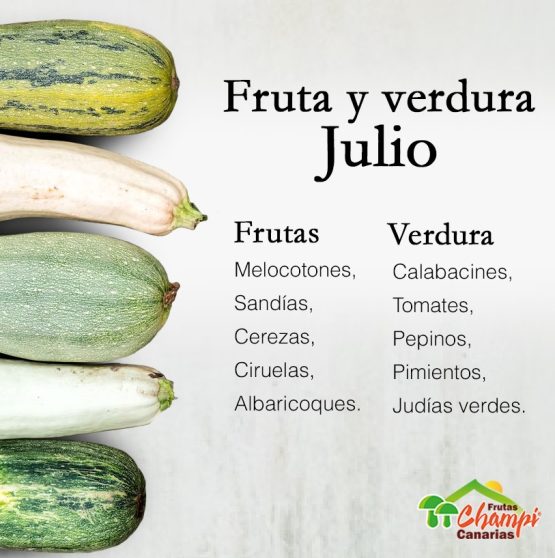 Frutas y verduras Julio