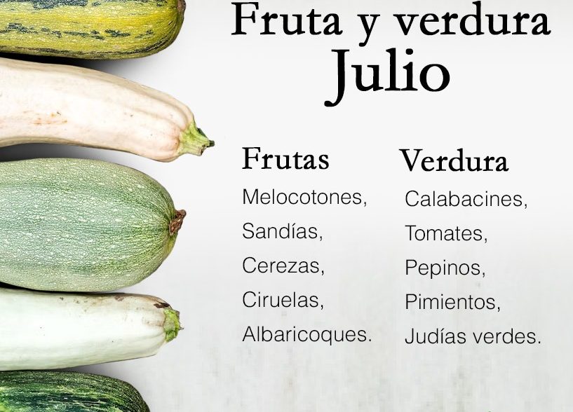Frutas y verduras Julio