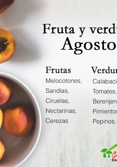 frutas y verduras de agosto